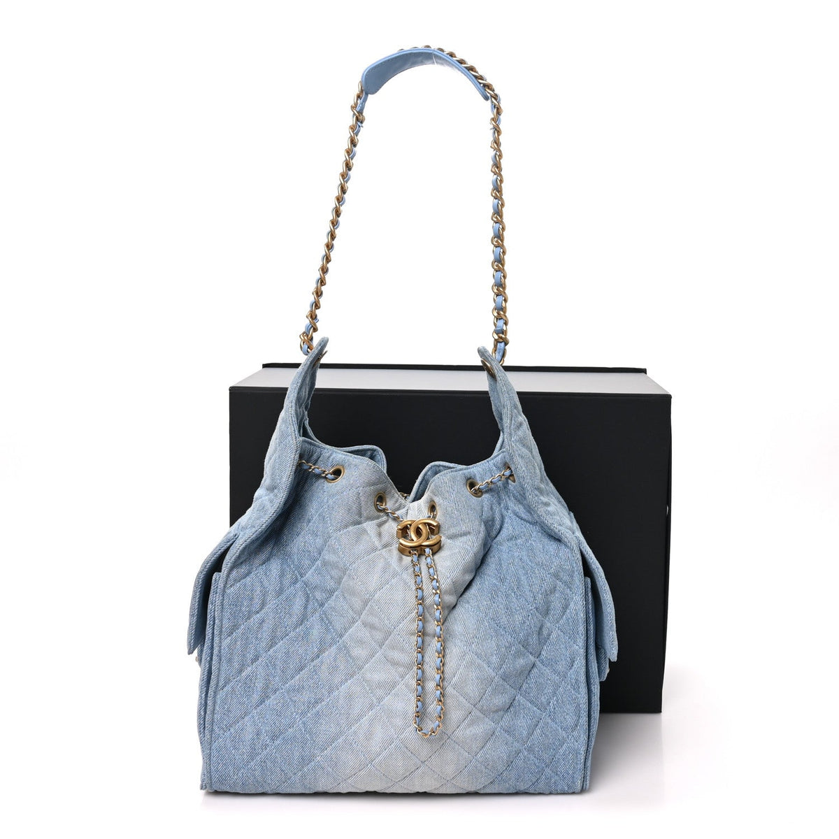 Medium Quilted Handbag - Blue
