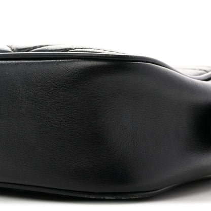 Small Calfskin Shoulder Bag - Black