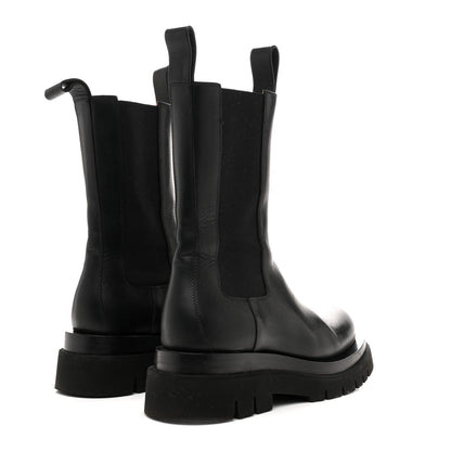 Bottega Veneta Calfskin The Lug Chelsea 55mm Women's Boots 36.5 Black