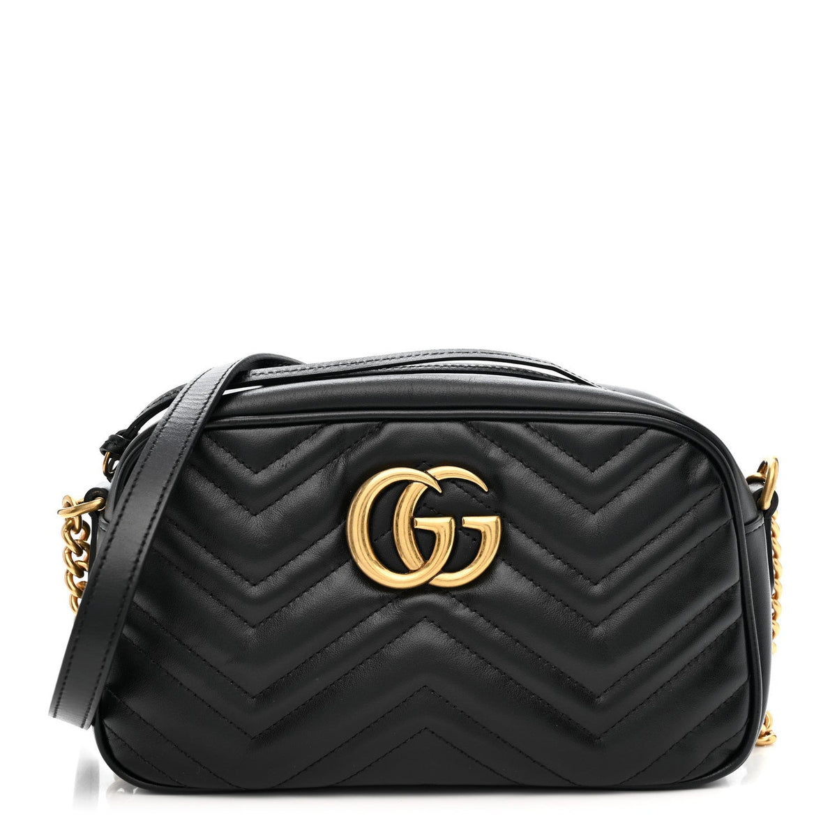 Small Calfskin Shoulder Bag - Black