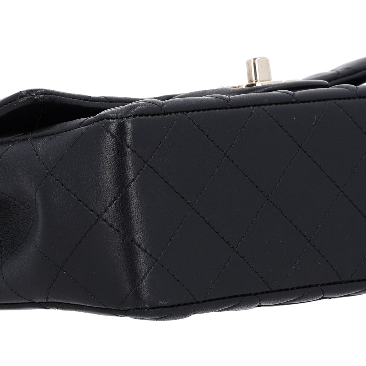 Mini Quilted Lambskin Flap Shoulder Bag - Tan