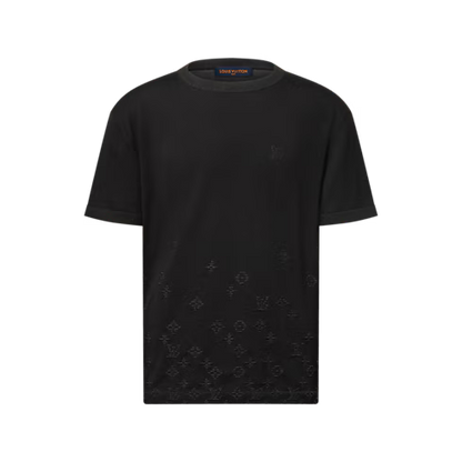 Men's Gradient Jacquard Short-Sleeved Crewneck