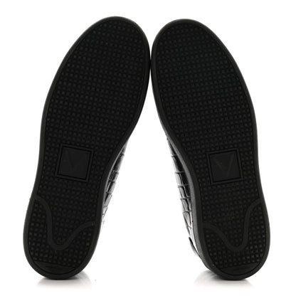 Louis Vuitton Calfskin Men's Frontrow Sneakers 8 Black