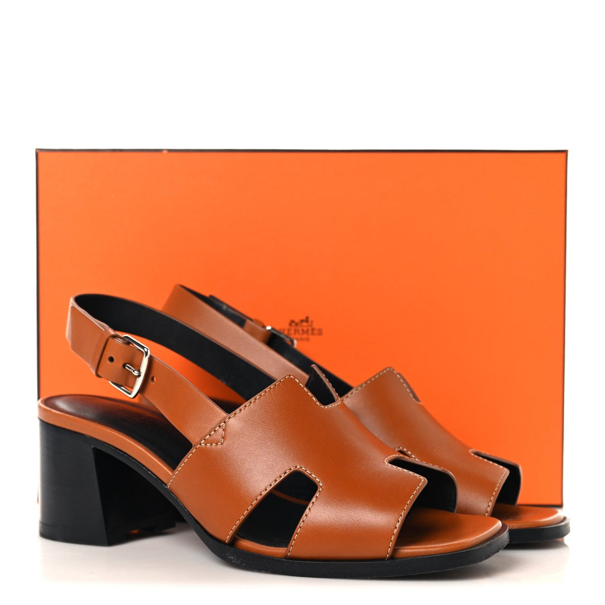 Hermes Calfskin Elbe 60 Women's Shoes
