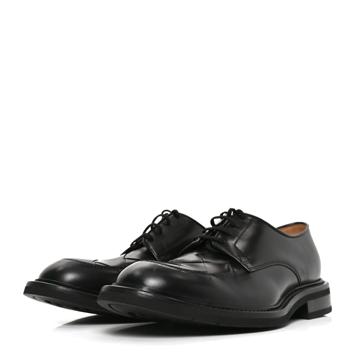 Bottega Veneta Nappa Intrecciato Men's Lagoon Shoes 43.5 Black