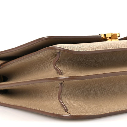 Small Calfskin Handbag - Beige