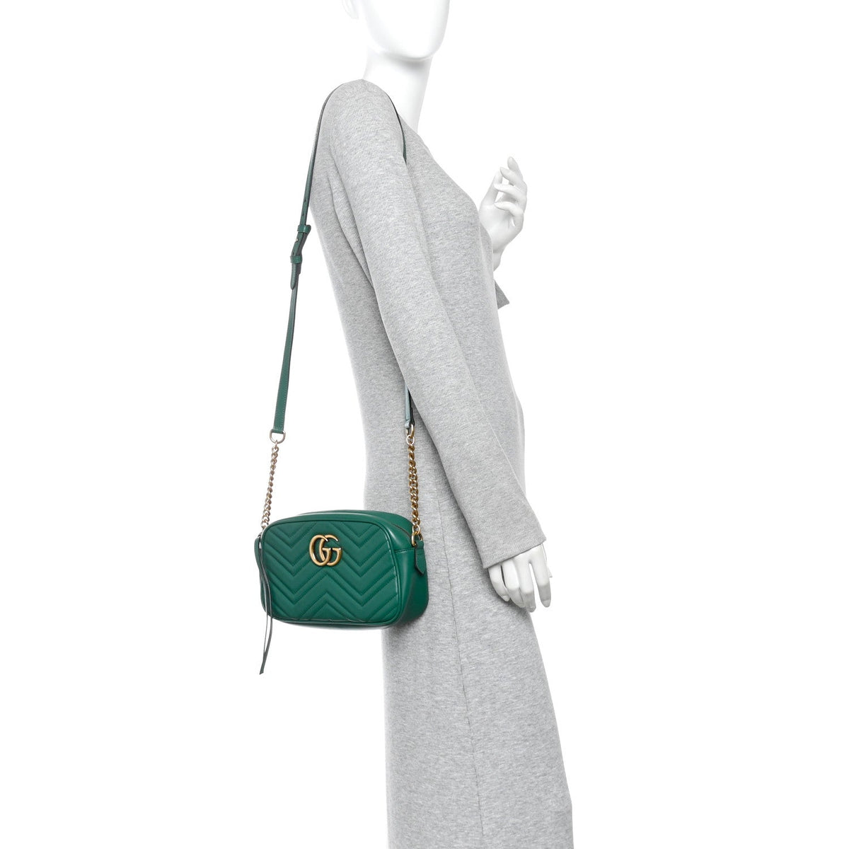 Small Calfskin Shoulder Bag - Green