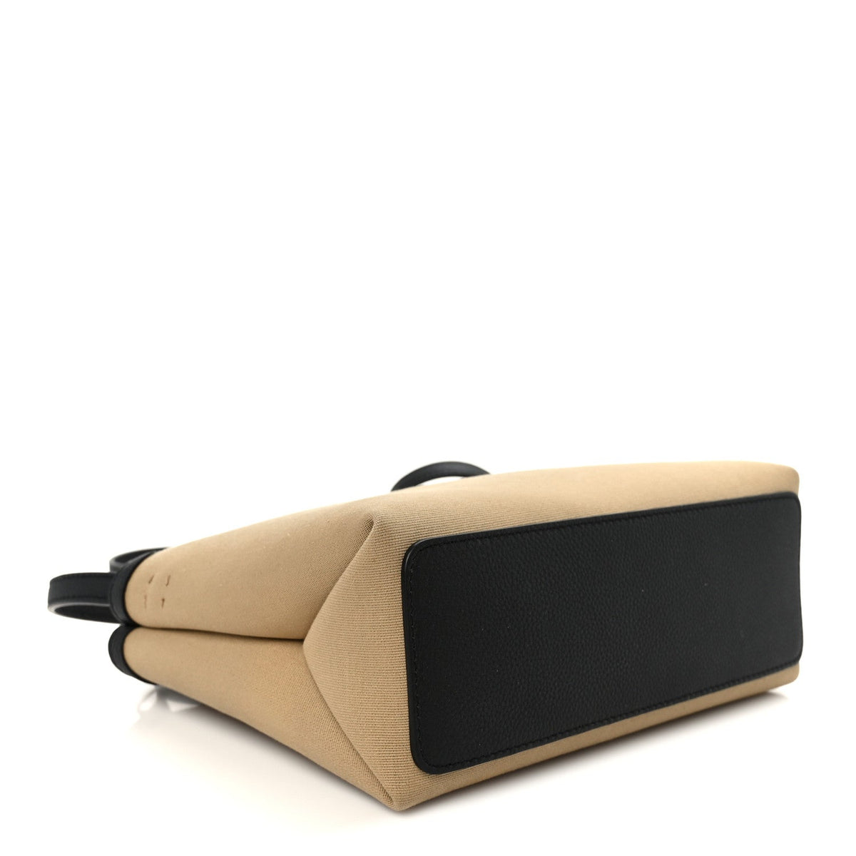 Medium Calfskin Canvas Crossbody Bag - Black