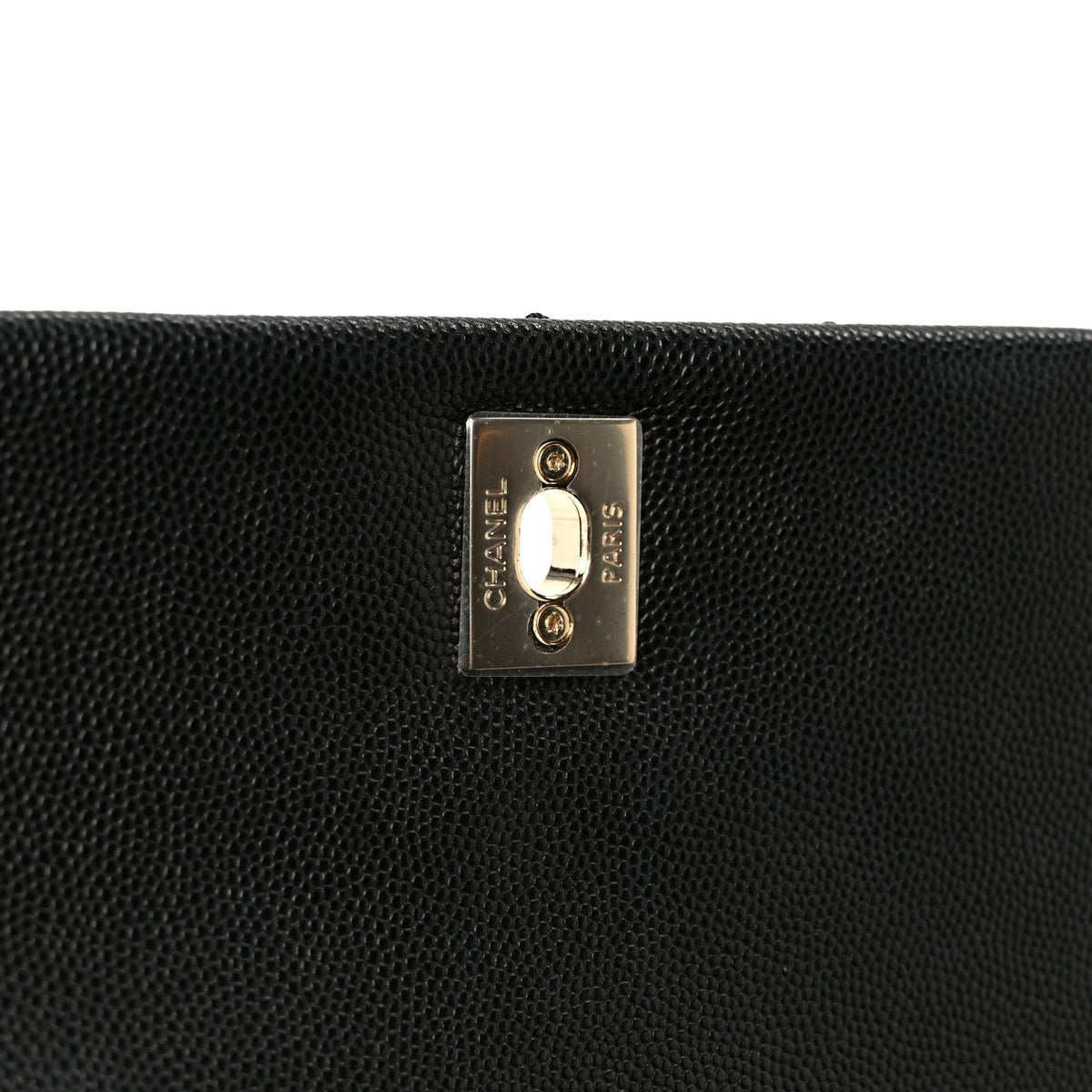 Mini Quilted Caviar Flap Shoulder Bag - Black