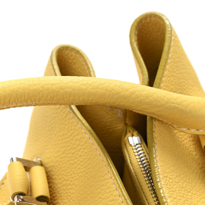 Calfskin Handbag - Yellow