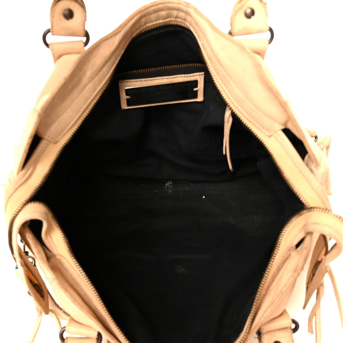 Agneau Classic Hardware City Sahara Handbag