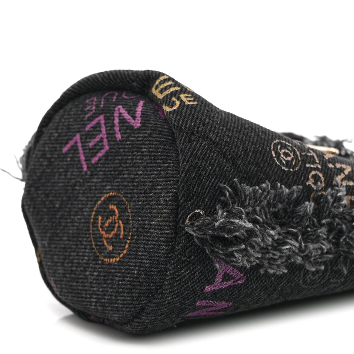 Mini Quilted Bucket Bag - Black