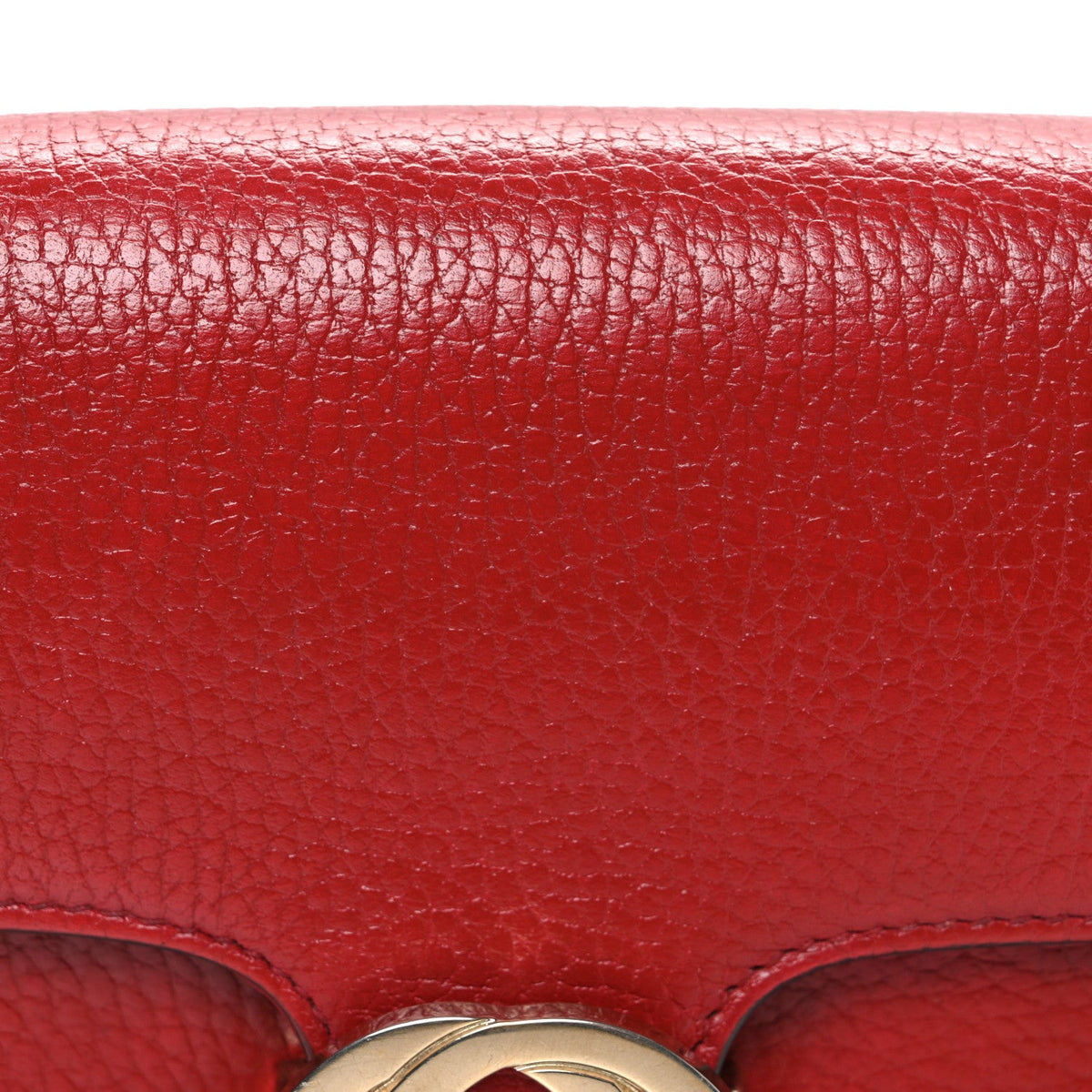 Small Calfskin Shoulder Bag - Red