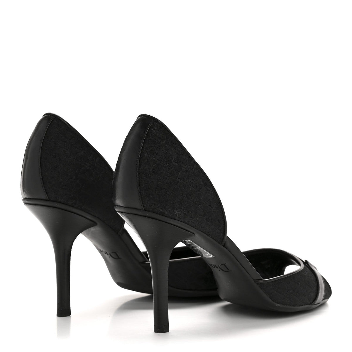 Christian Dior Canvas Monogram Women's Sandals 37.5 Black