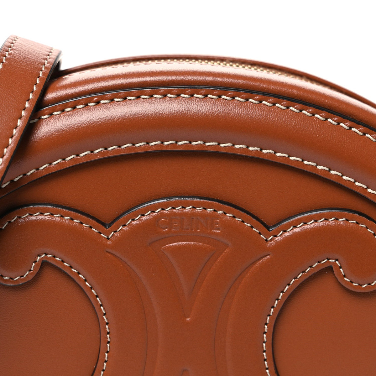 Small Calfskin Crossbody Bag - Tan