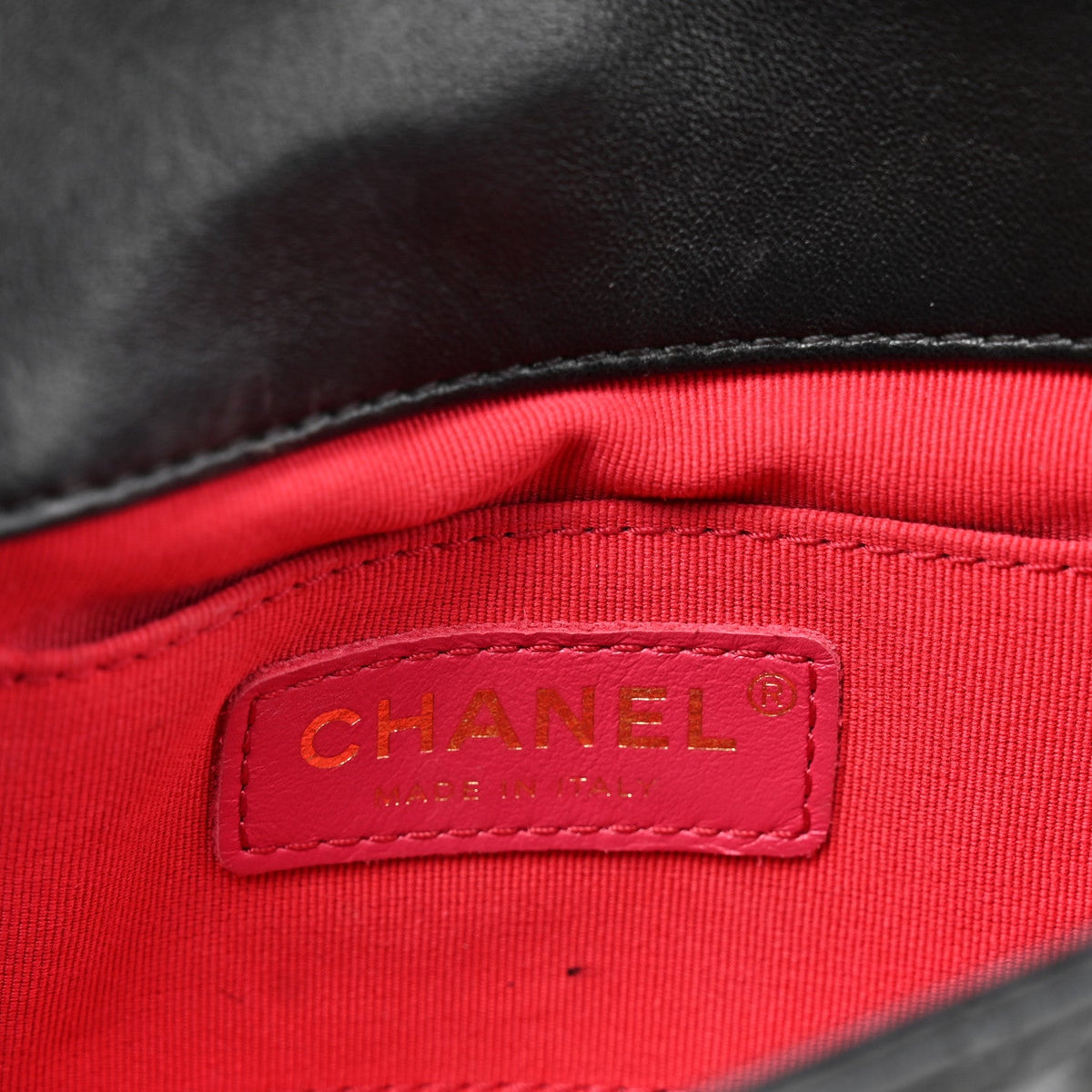 Mini Calfskin Flap Shoulder Bag - Black