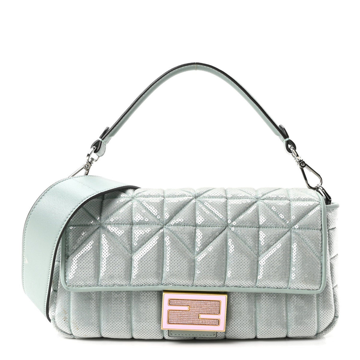 Nappa Handbag - Light Blue