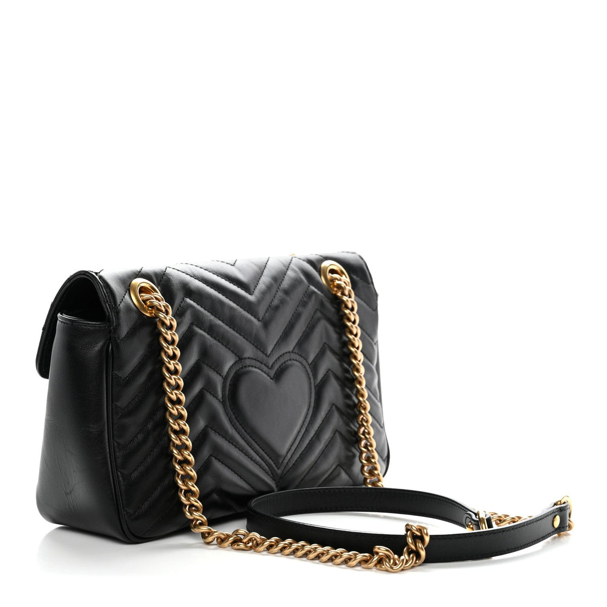 Small Calfskin Shoulder Bag - Black