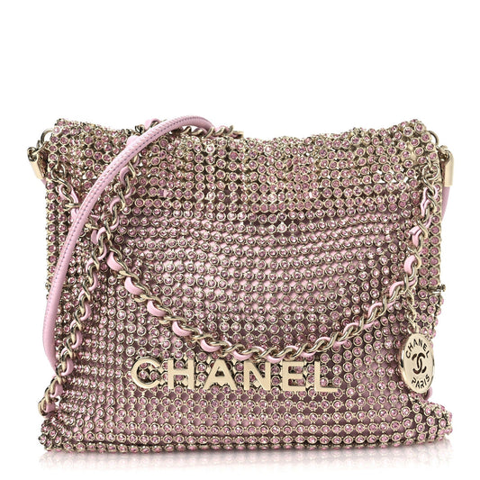 Mini Lambskin Handbag - Pink