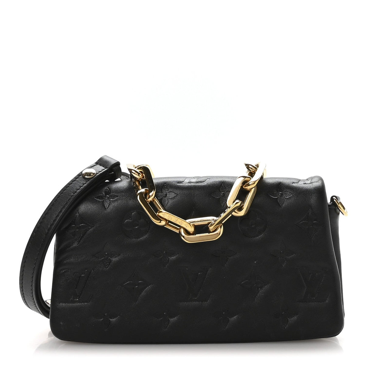 Lambskin Crossbody Bag - Black