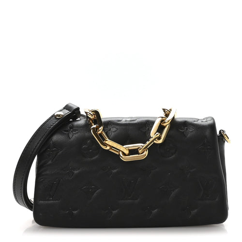Lambskin Crossbody Bag - Black