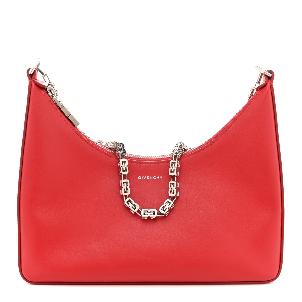 Small Calfskin Shoulder Bag - Red