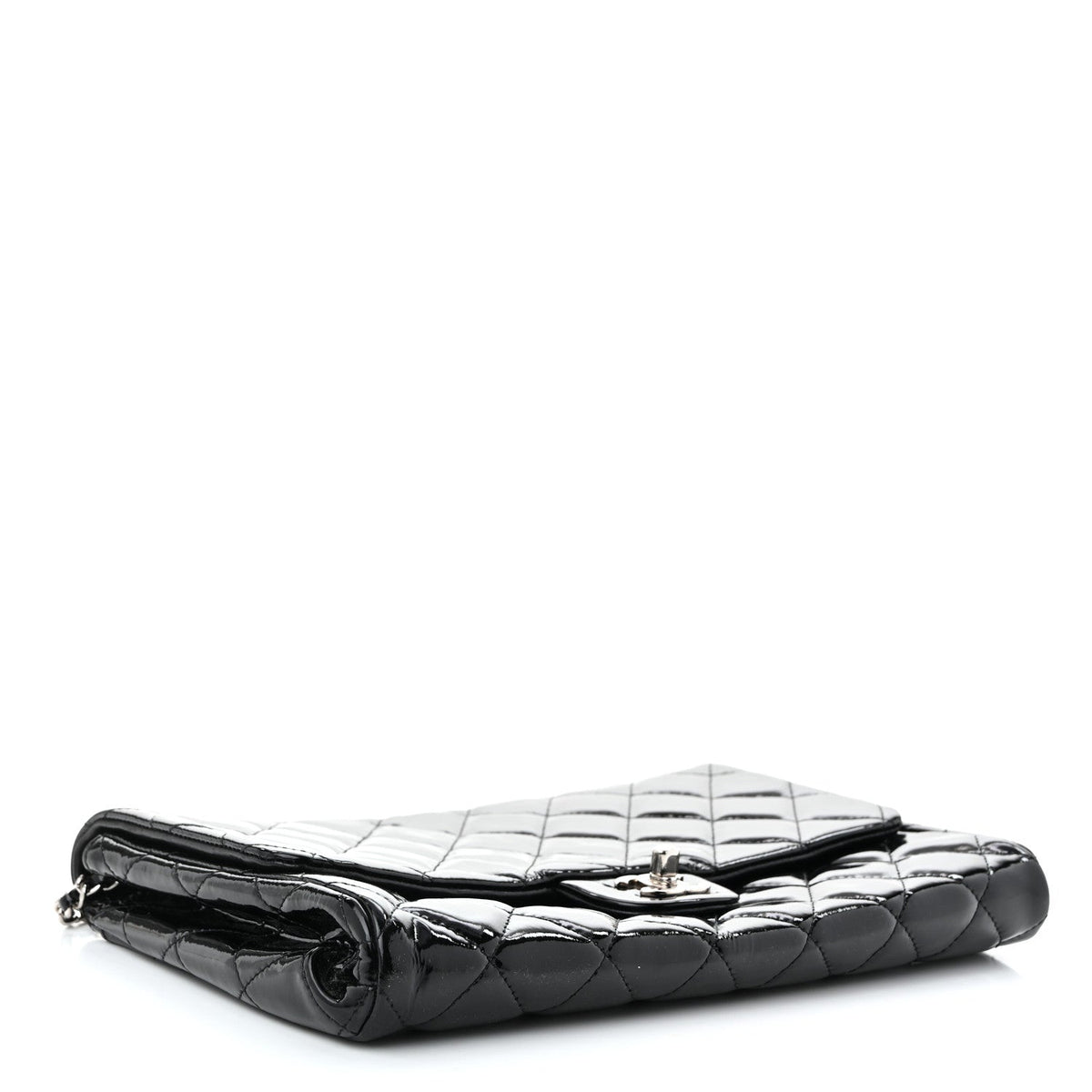 Quilted Clutch Bag - Black