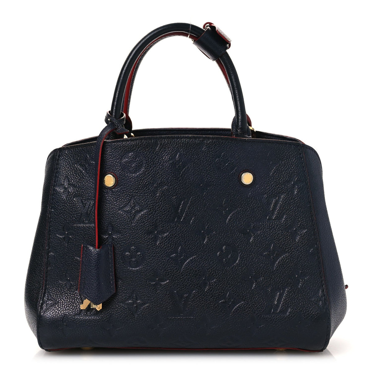 Empreinte Montaigne Bb Marine Rouge Handbag