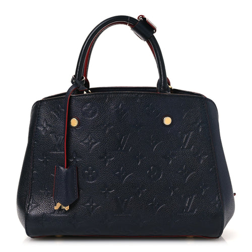 Empreinte Montaigne Bb Marine Rouge Handbag