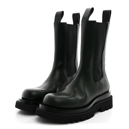 Bottega Veneta Calfskin Women's The Lug Chelsea 55mm Boots 36 Bottle Green