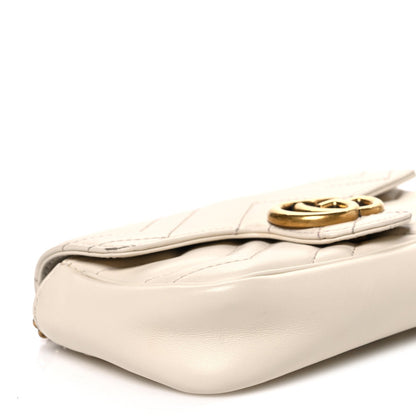Mini Calfskin Shoulder Bag - White