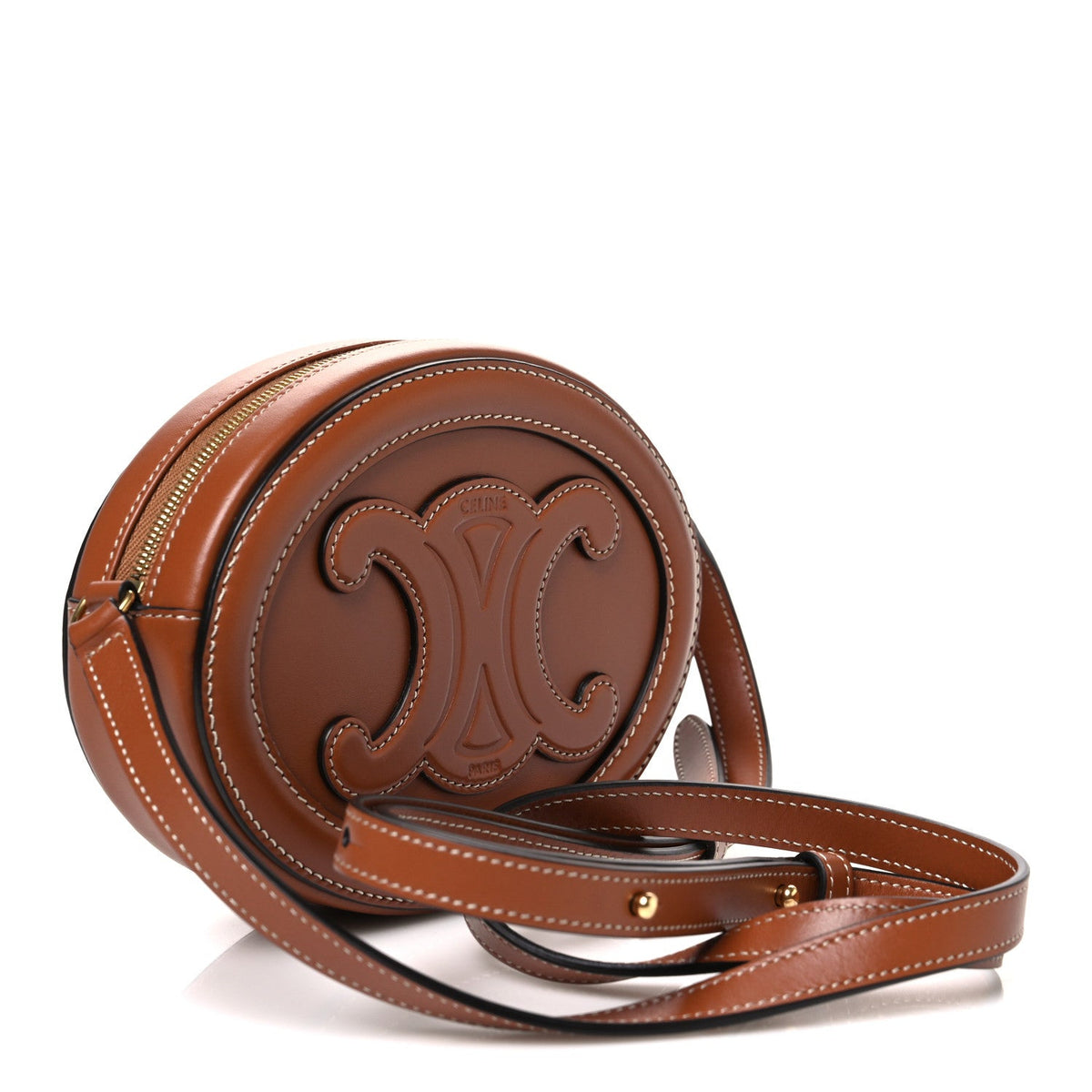Small Calfskin Crossbody Bag - Tan