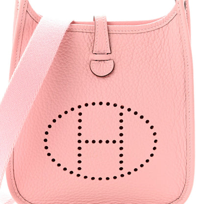 Taurillon Clemence Evelyne Tpm Rose Saku Handbag