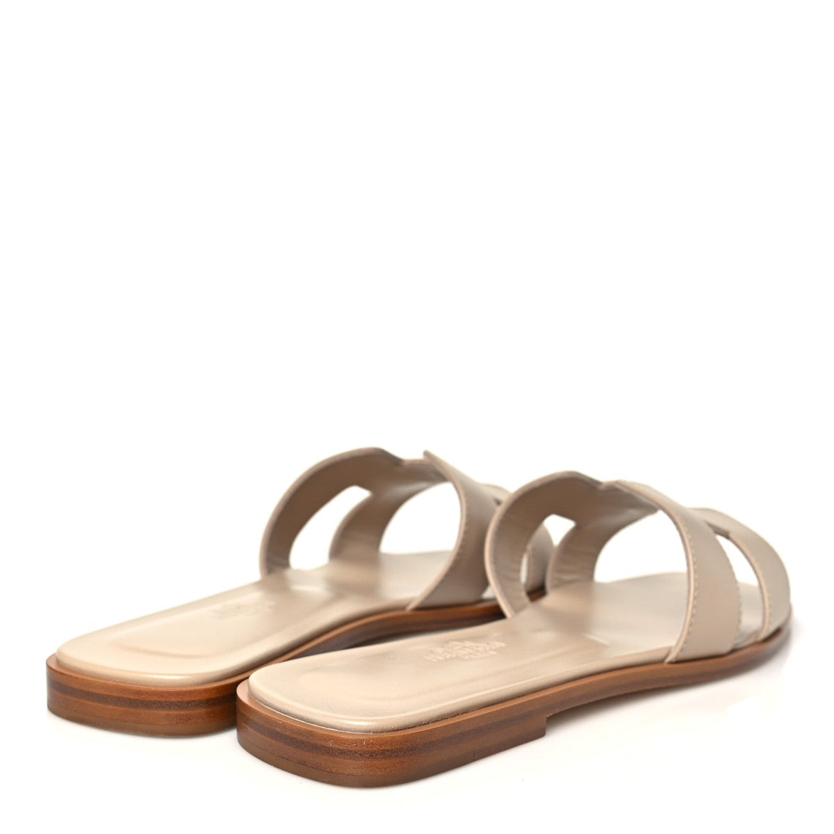 Hermes Box Calfskin Oran Women's Shoes