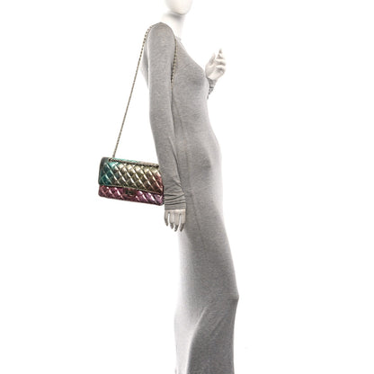 Quilted Goatskin Flap Shoulder Bag