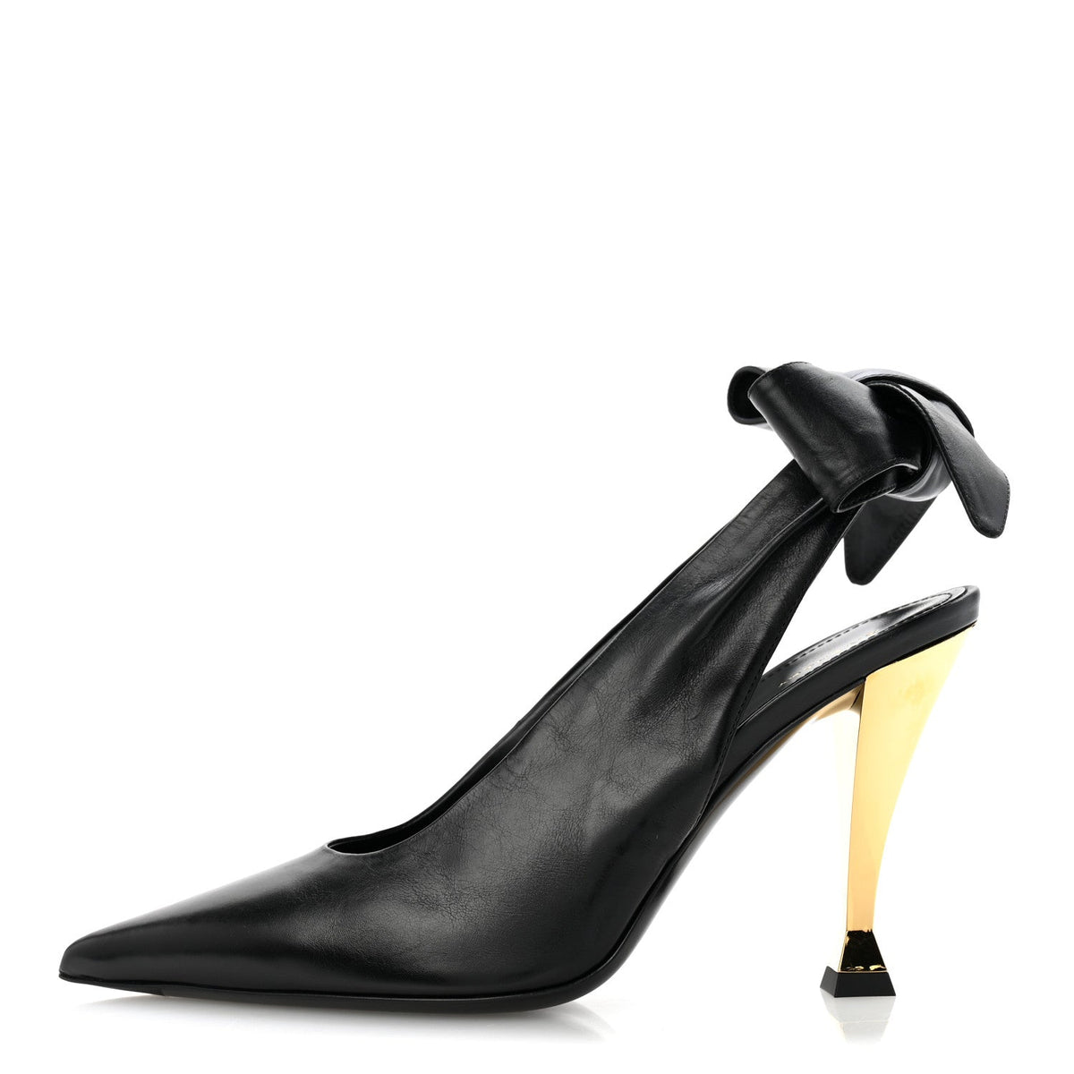 Calfskin Beauw Slingback Pumps Black