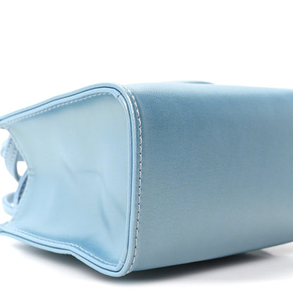 Small Leather Handbag - Blue