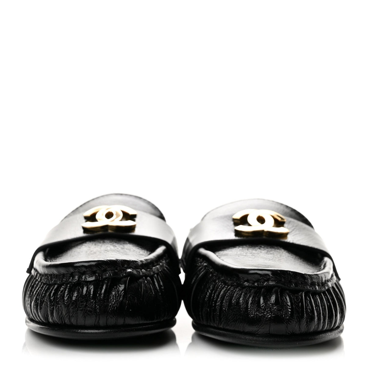 Chanel Shiny Crumpled Lambskin CC Women's Shoes