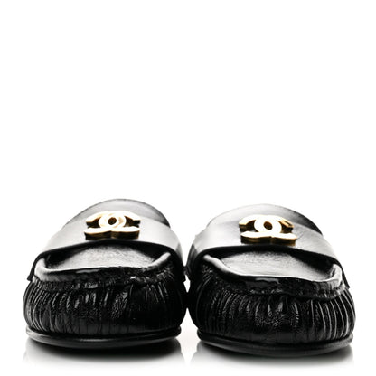 Chanel Shiny Crumpled Lambskin CC Women's Shoes