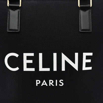 Calfskin Canvas Handbag - Black