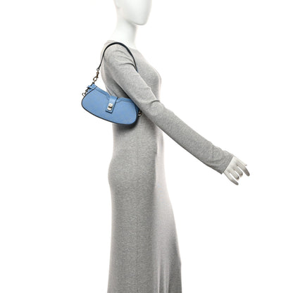 Mini Calfskin Shoulder Bag - Blue
