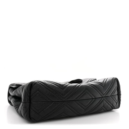 Medium Calfskin Shoulder Bag - Black