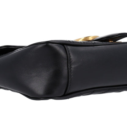 Small Calfskin Shoulder Bag - Black