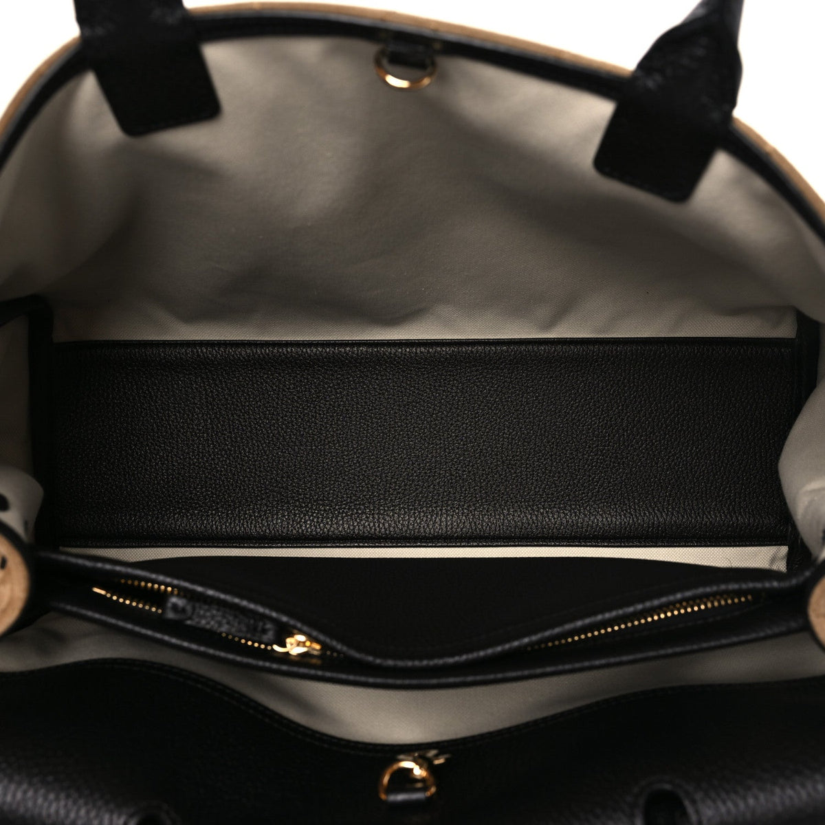 Calfskin Suede Handbag - Beige