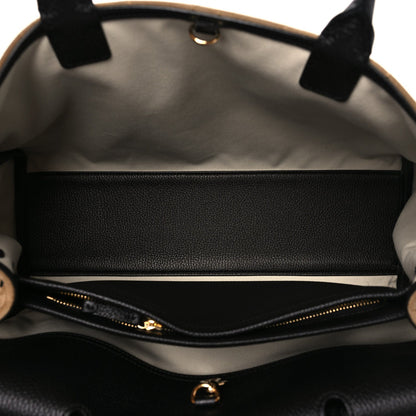 Calfskin Suede Handbag - Beige