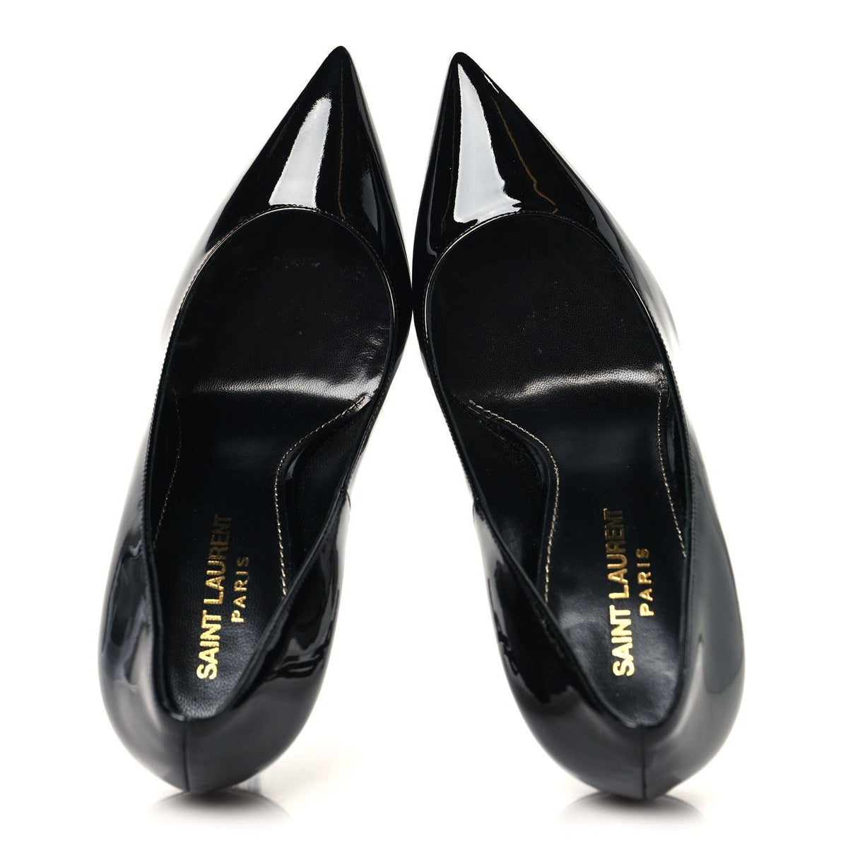 Saint Laurent Patent Women's Opyum 110 Pumps 37 Black