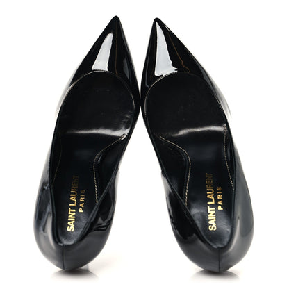 Saint Laurent Patent Women's Opyum 110 Pumps 37 Black
