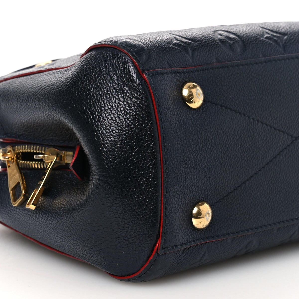 Empreinte Montaigne Bb Marine Rouge Handbag
