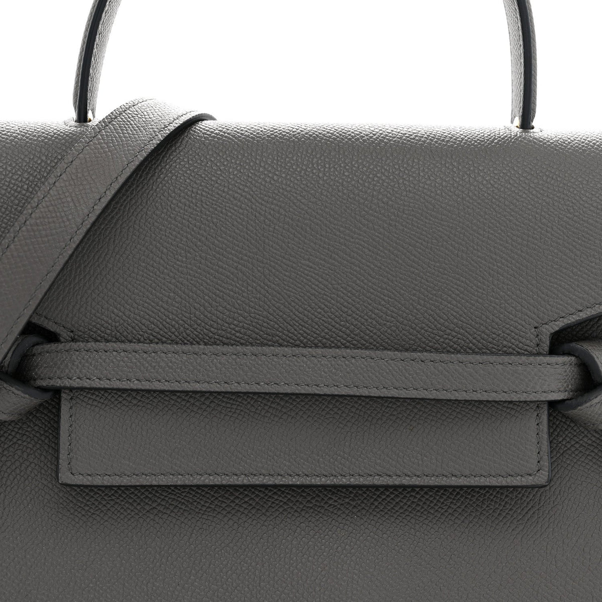 Calfskin Belt Bag - Grey