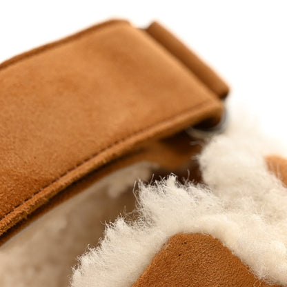 Hermes Chypre Suede Goatskin Woolskin Women's Sandals
